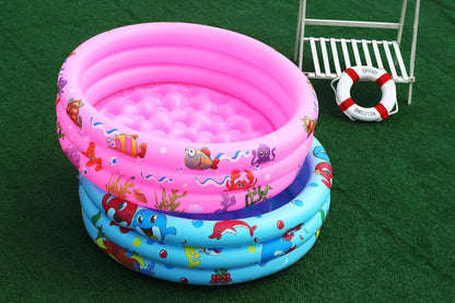 Reusable Inflatable Swimming Pool Double Layer Garden Portable Thickened For Kids Water Toys Party Round Indoor Outdoor Paddling