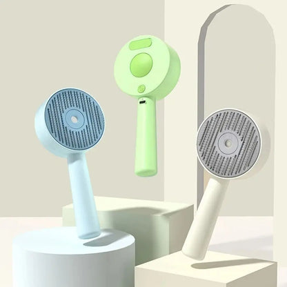 Anti-Static Pet Spray Hair Comb Demating Massaging Steam Spray Hair Remover Gentle Effective Smooth Tips