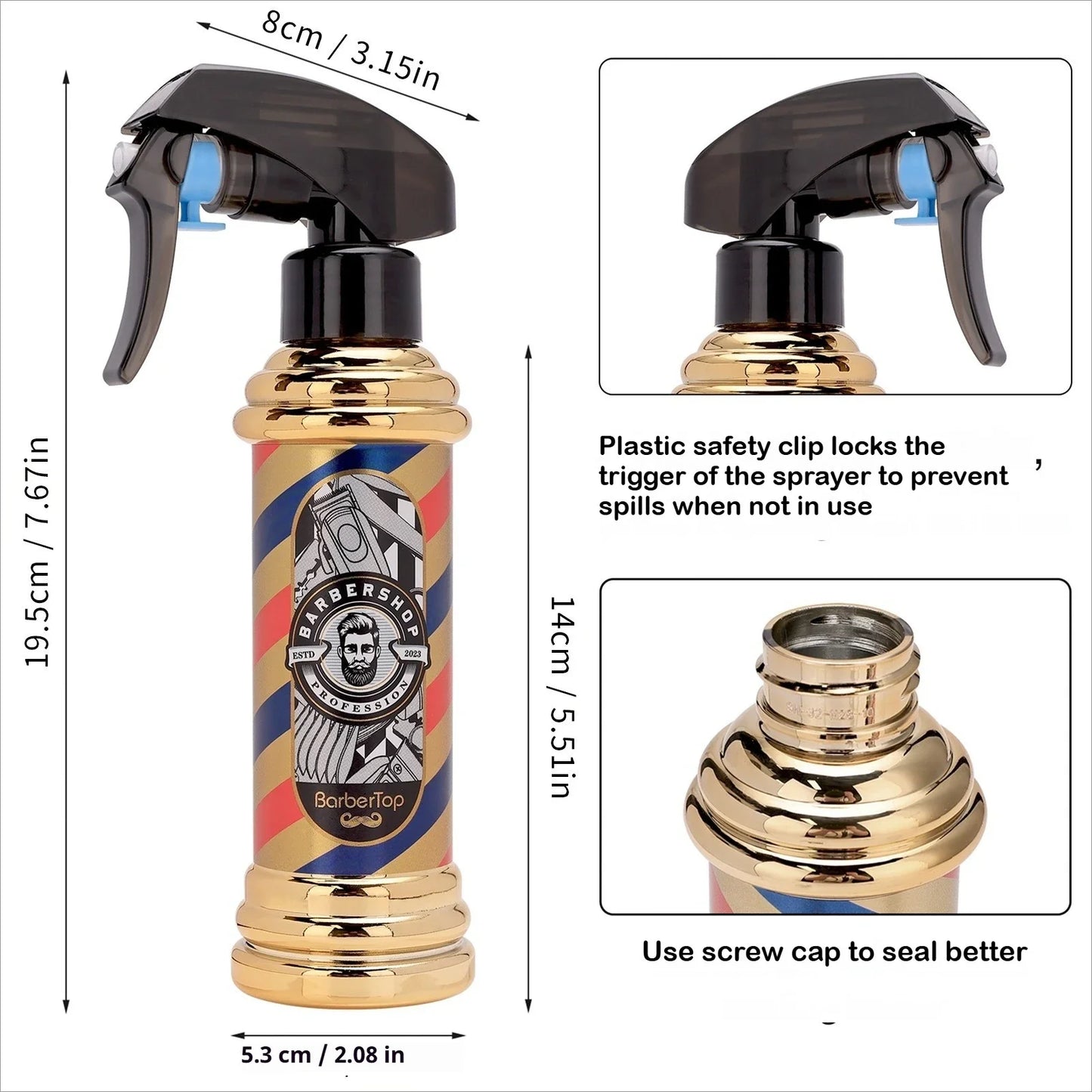 300ML Water Sprayer for Hair Salon Hairdressing Spray Bottle Professional Barber Hairdresser Haircut Barbershop Styling Tools