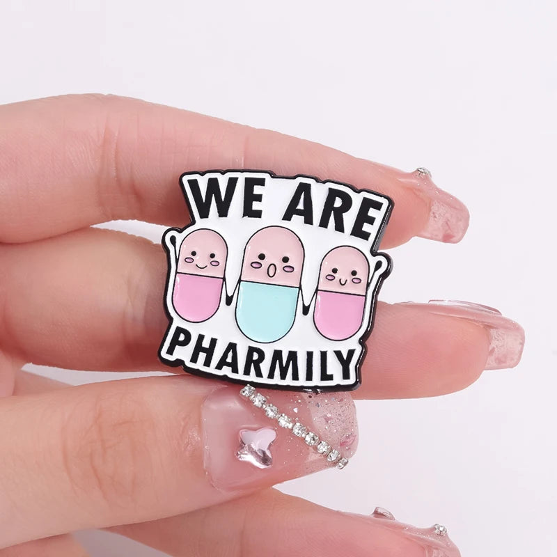 I Am Pharmacy Student Have No Life Enamel Pin Eat Sleep Pharmacy Repeat Brooch Cartoon Pills Lapel Badge Gift for Medical Friend