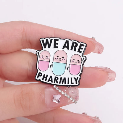 I Am Pharmacy Student Have No Life Enamel Pin Eat Sleep Pharmacy Repeat Brooch Cartoon Pills Lapel Badge Gift for Medical Friend