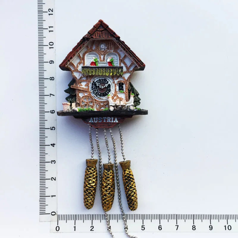 Beautiful Fridge Magnets Souvenir Cuckoo Clock Fridge Magnet Refrigerator Stickers Decorative Magnets Magnetico Refrigerador
