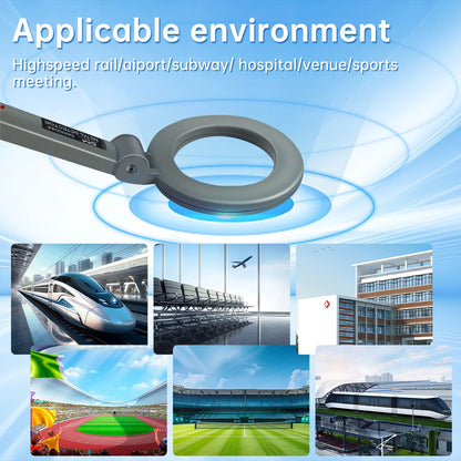 Handheld Metal Detector Collapsible Portable Metal Detector Waterproof High Sensitivity Metal Detectors Buzzer Alarm