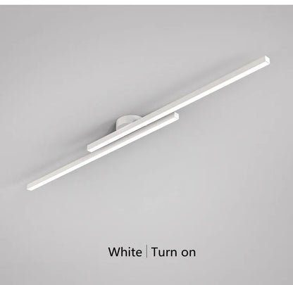 Long Aluminium LED Ceiling Light Modern Creative Design Ceiling Lamp Indoor Lighting Fixture Hallway Balcony Aisle Office Lustre