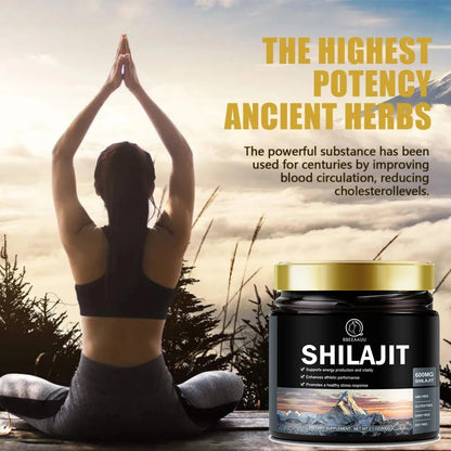 BBEEAAUU 60g 100% Himalaya Pure Shilajit Resin Original Mineral Health Supplement Non-GMO Brain Memory Cognitive Energy Health