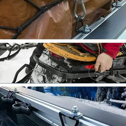 10/20pcs Stainless Steel D Shape Pull Hook Tie Down Anchor Ring Iron Cargo Tie Down Ring for Truck Trailers RV Boats Accessories