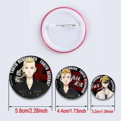 Fashion Accessories Anime Tokyo Revengers Brooches Backpack Clothes Accessories Decor Lapel Pin Badge for Fan's Collection Gifts