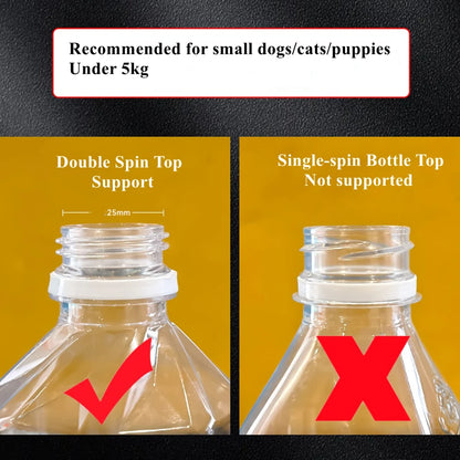 Pet Dog Cat Water Dispenser Nozzle Hanging Bottle Water Beverage Fountain Head Leak-Proof Feeder Bowl Pet Feeding Device 강아지 급수기