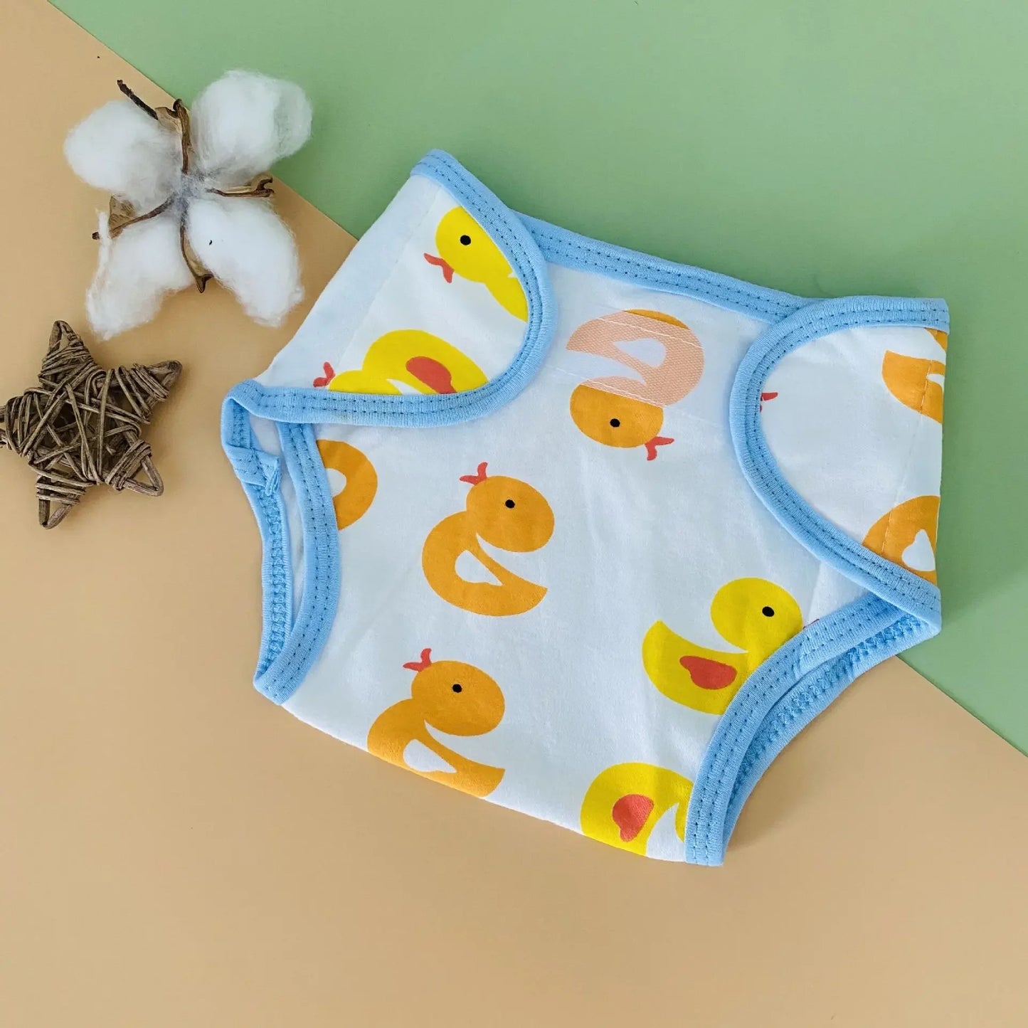 Kids Nappies Reusable Diaper Cover Adjustable Children Nappy Changing Baby Cloth Diaper 0-2Y