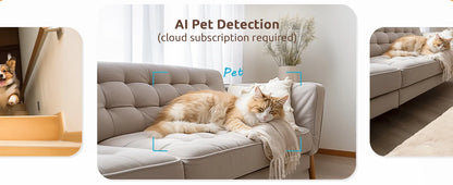 2 Pcs Blurams Indoor Security Camera 2K, Home Security Camera for Dog/Elder, Security Camera with One-Touch Call Update A31S-2pc