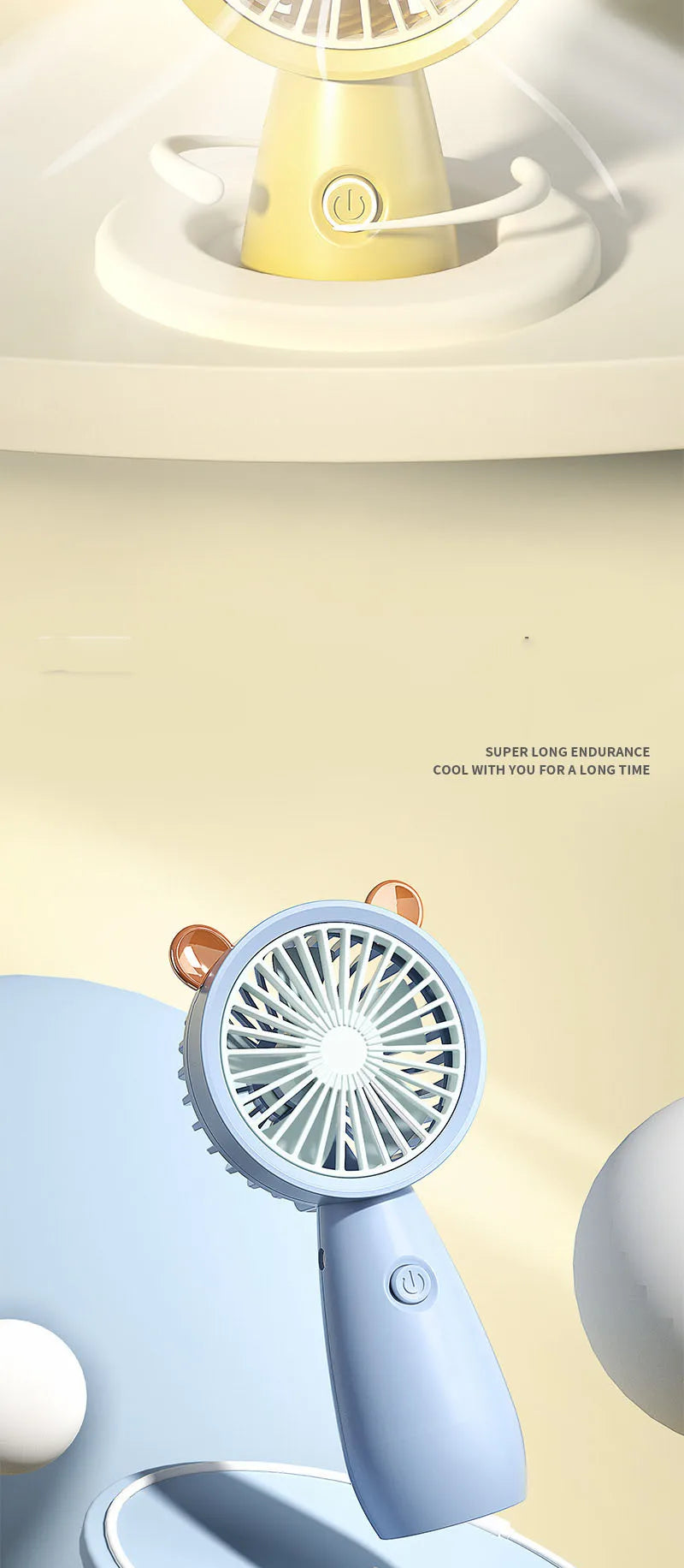 USB Handheld Small Electric Fan Summer Student Desktop Portable Handheld Mini Small Electric Fan