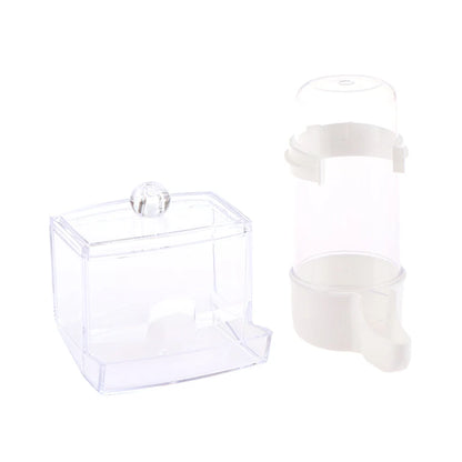 Rutin Chicken Automatic Food Feeder Large Capacity Anti-overturning Food Box Poultry Feeding Supplies Clear Food Dispenser