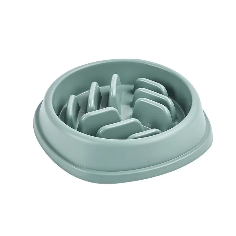 Pet Supplies Dogs and Cats Slow Food Bowl Puzzle Non-Choking Non-Slip Slow Feeder Thickened Plastic Plate Bowl Pet Feeding Bowl