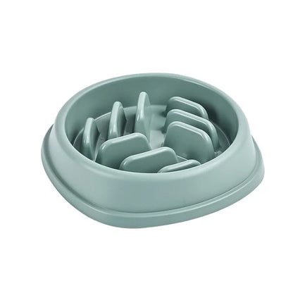 Pet Supplies Dogs and Cats Slow Food Bowl Puzzle Non-Choking Non-Slip Slow Feeder Thickened Plastic Plate Bowl Pet Feeding Bowl