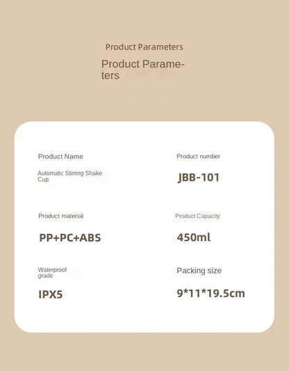 Electric Mixing Cup Multipurpose Shaker Bottle Automatic Stirring Mug USB Rechargeable Blender Cup Portable Shaker Bottle