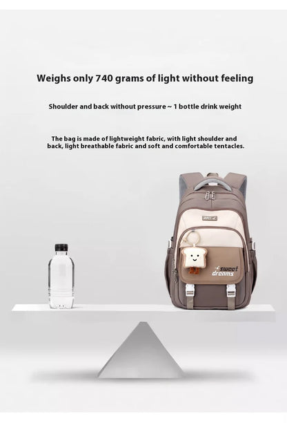 Girls Backpack for School Kawaii Bookbag for Teenage Multiple Pockets School Bag for Primary Elementary Middle School, Age 6-14