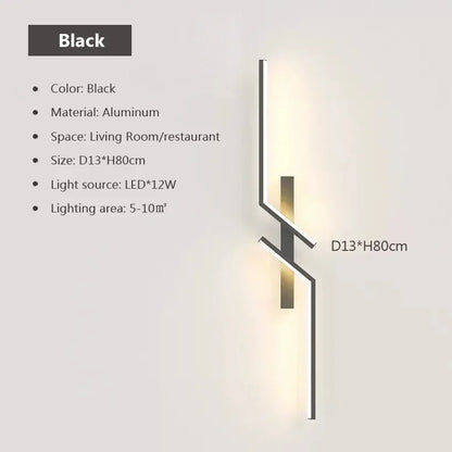 LED Wall Lamp Modern Home Decor Wall Sconce For Living Room Bedroom Bedside Minimalist Interior Decorative Lights