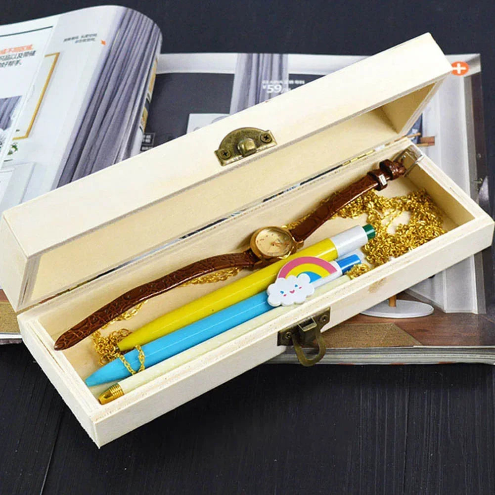 Handmade Crafts Wooden Boxes Gifts Packing Vintage Jewelry Case Multifunction Home Square Rectangle Storage Boxes