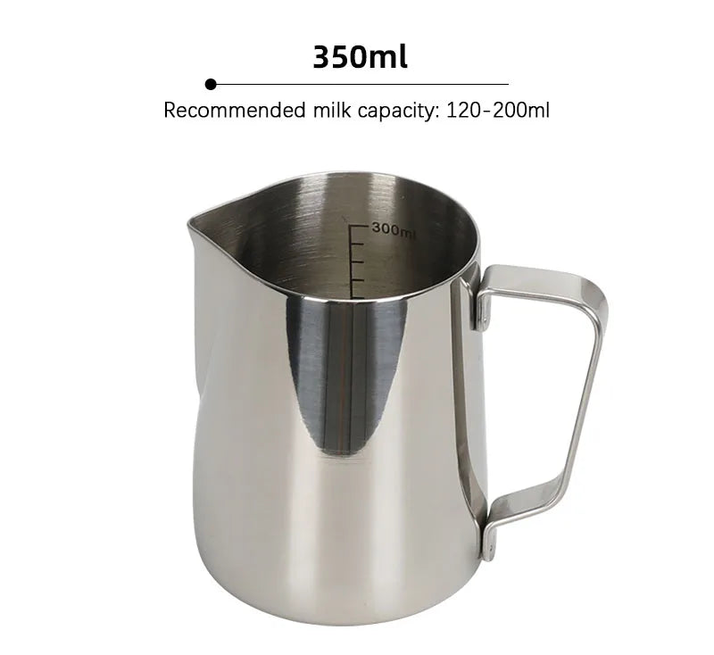 Coffee Milk Frothing Jug Latte Art Milk Frother Pitcher Stainless Steel Measurement Jug Espresso Barista Tool Coffee Accessories