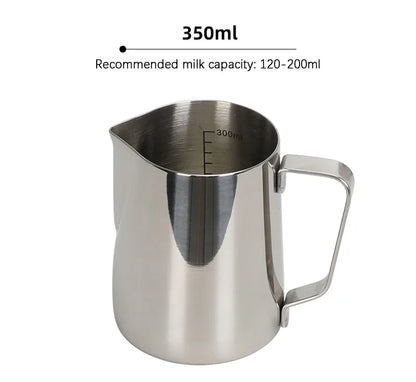 Coffee Milk Frothing Jug Latte Art Milk Frother Pitcher Stainless Steel Measurement Jug Espresso Barista Tool Coffee Accessories