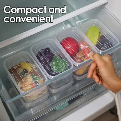 1/3/5pcs Refrigerator Storage Box Fridge Organizer Fresh Vegetable Fruit Storage Container Food Crisper Box Kitchen Organizer