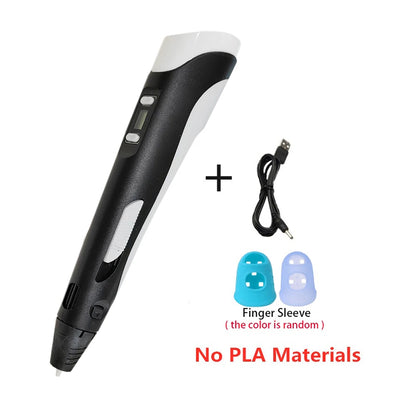3D Printing Pen Diy Drawing Pens with Lcd Screen Pla Printing 1.75Mm Filament Birthday Christmas Toys Gifts for Kids