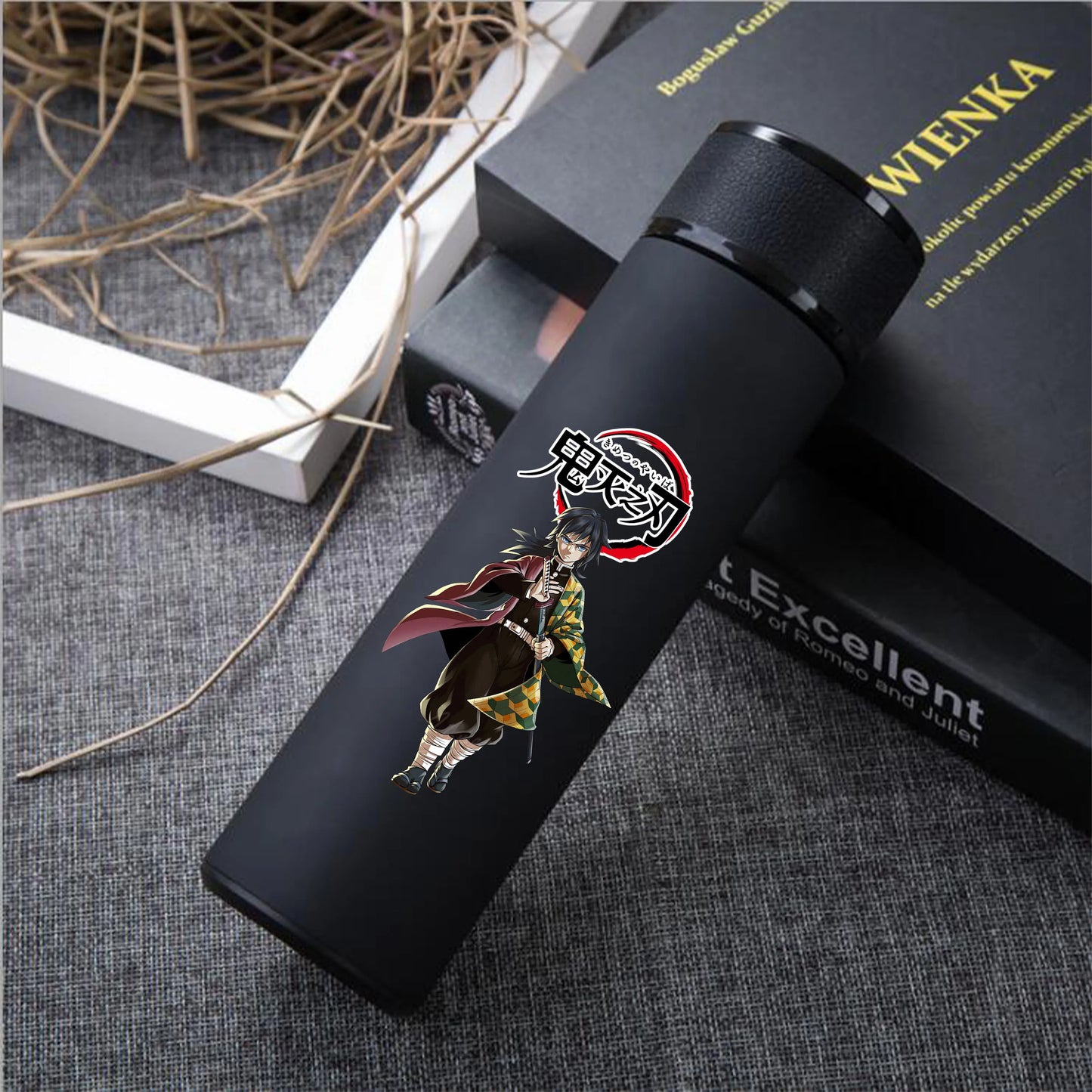 Anime Demon Slayer Kimetsu Vacuum Cup 304 Stainless Steel Thermos Vacuum Flask Water Bottle Gift