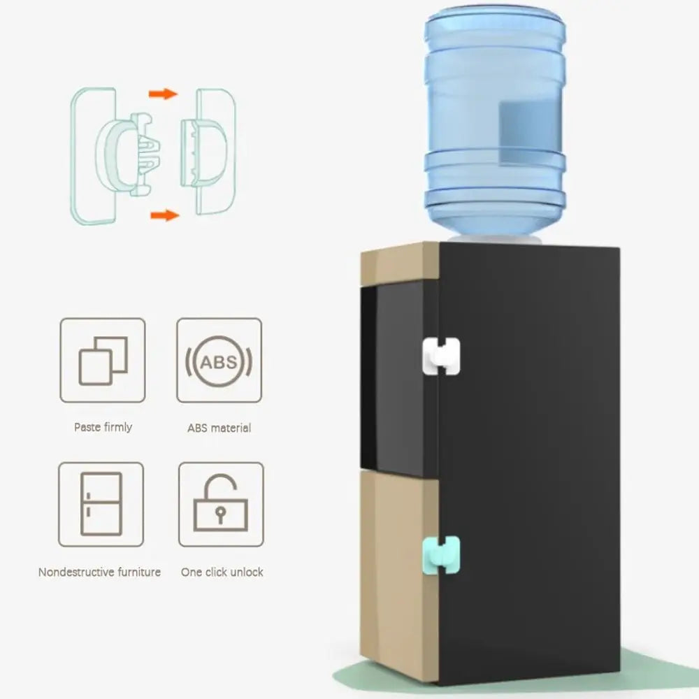 Child ABS Cabinet Closet Fridge Freezer Door Fridge Freezer Lock Kids Safety Lock Protection Baby Anti-Clip Hand