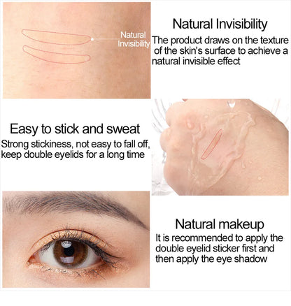 600Pcs Invisible Double Eyelid Tape Lace Eye Lift Strips Adhesive Stickers Makeup Big Eyes Woman Waterproof Face Beauty Tools