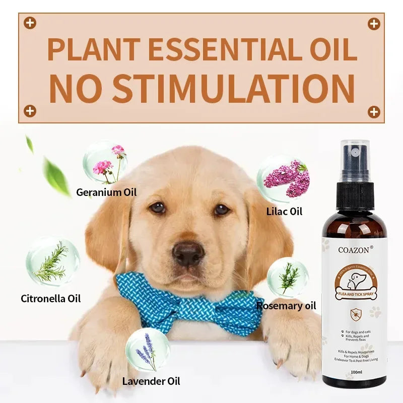 Spot Pet Flea Spray Acarid Spray Dog Cat External Anthelmintic Flea Lice Ticks Spray