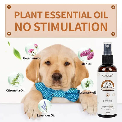 Spot Pet Flea Spray Acarid Spray Dog Cat External Anthelmintic Flea Lice Ticks Spray