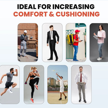 Orthopedic Sports Elasticity Insoles Shoes Sole Unisex Technology Shock Absorption Breathable Running Sport Arch Support Insoles