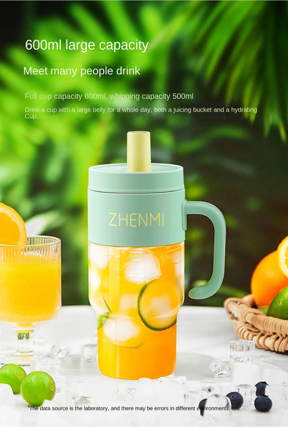 Portable Multifunction Fruit Juicer Blender 10 Blade Mini Ice Blender Smoothie Maker USB Charging Wireless Juice Extractor