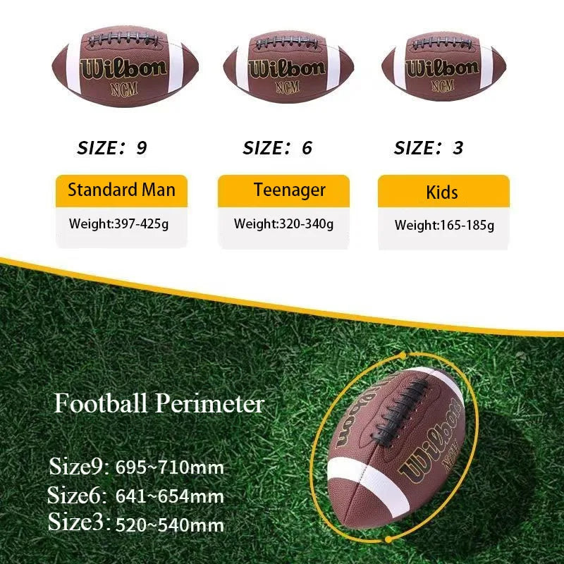 American Football Soccer Rugby Association Football Footy Ball Size 3 6 9 Sports Football Adult Kid Group Training Game Supplies