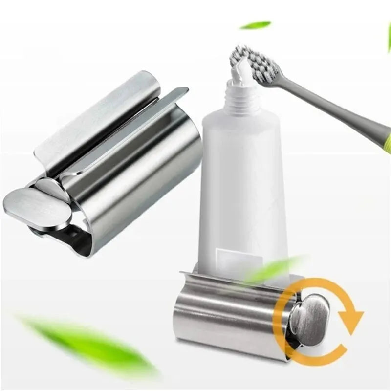 1pc Stainless Steel Wringer Roller Rotate Dispenser for Ointments Cosmetics Bathroom Accessories Toothpaste Squeezer Tube Roller