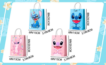 Stitch Party Gift Bags-16pcs Stitch Party Favor Bags/Stitch Party Gift Treat Bags/Stitch Goodie Bag for Stitch Party Decorations