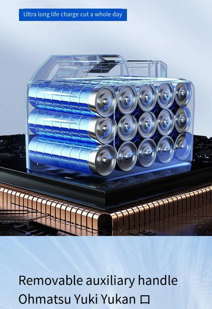 Multifunctional Lithium Battery Lawn Mower For Courtyard, Household Cordless Electric Lawn Mower, Portable Garden Lawn Mower