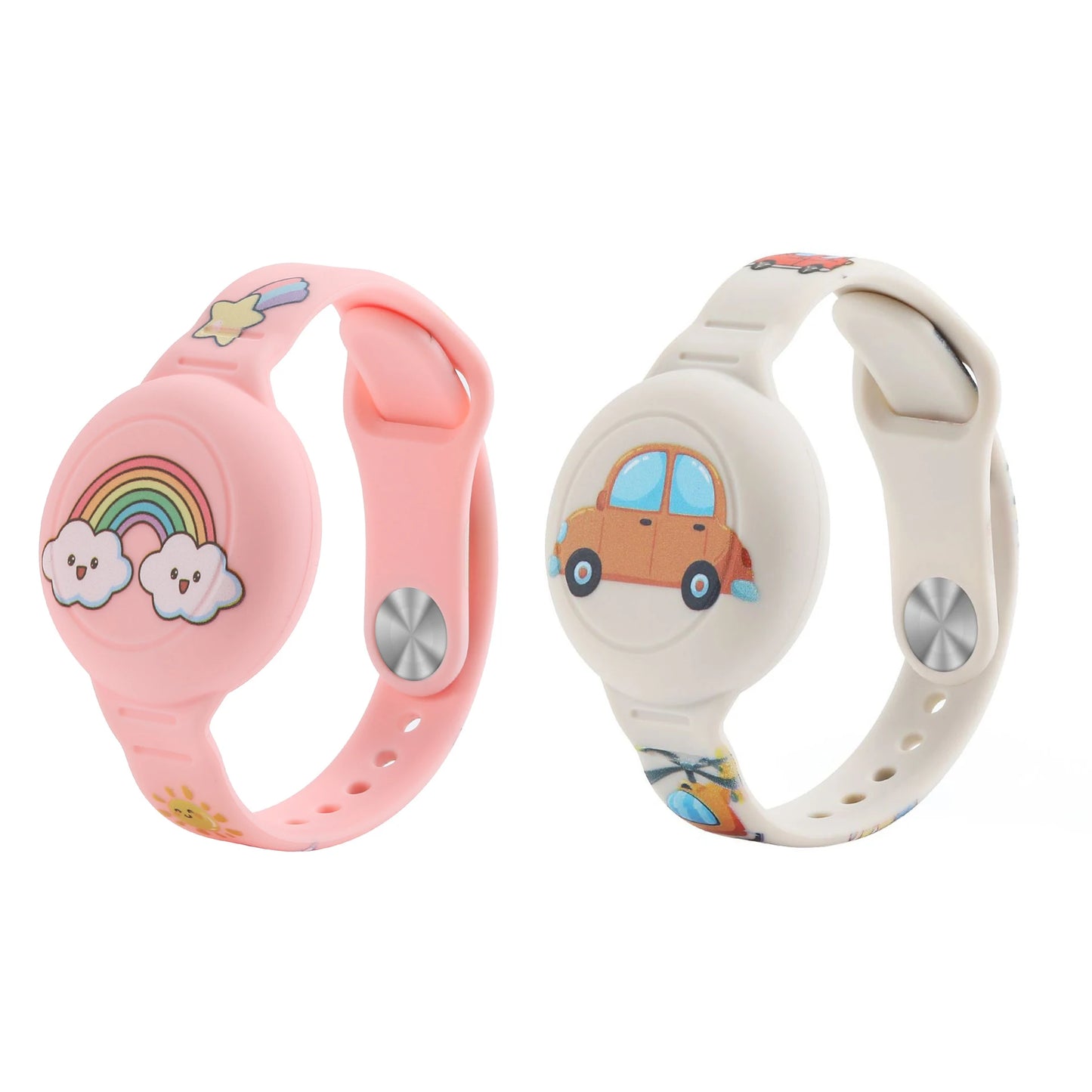 For Airtag Wristband Kids Waterproof Silicon Cartoon Hidden Airtag Bracelet Anti-Lost Airtag Holder Case Tracker Accessory