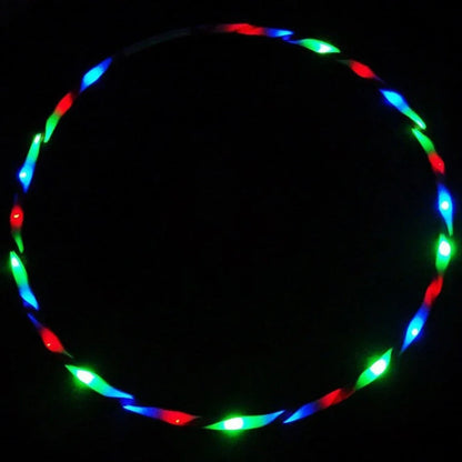 CrossFit Folding Exercise Circle Fitness Equipment LED Colour Fitness Circle Performing Arts Abdominal Weight Loss Light Fitness