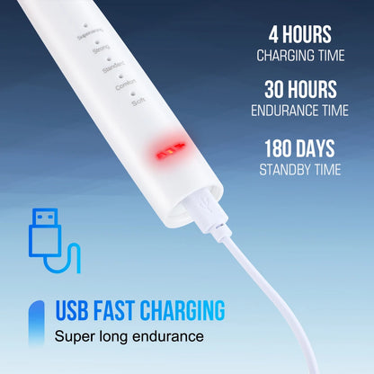 Electric Toothbrush Sonic Dental Teeth Whitening Kit Tooth Whitener Calculus Tartar Remover Tools Cleaner Stain Oral Care