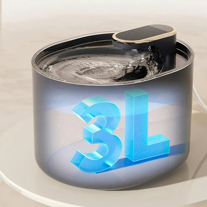 1 Silent Smart Pet Water Fountain, With Filter, Automatic Power-off, 3L Automatic Water Dispenser for Cats and Small Medium Dogs