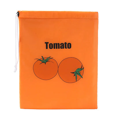 Fruit Vegetables Storage Bag Reusable Drawstring Food Storage Bags Fresh-keeping Pouch Bag for Picnic Outdoor Activities