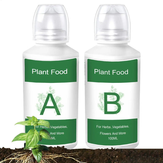 Fertilizer for Plants Plant Food A B Hydroponics Supplies 2 Piece Solution Growing System Accessories for Vegetables Fruits