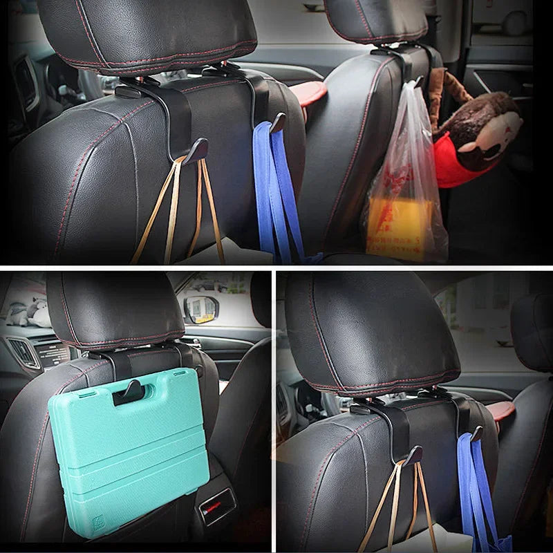 Car Seat Back Hook Universal Headrest Hook Car Accessories Interior Organizer Hanger Holder Storage For Car Bag Handbag Purse