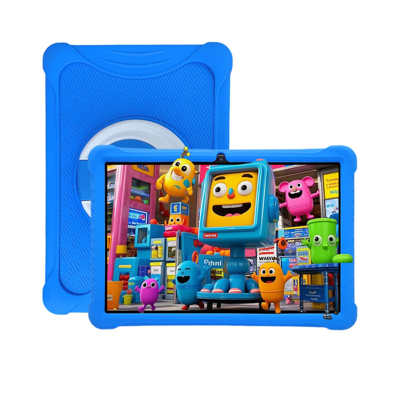 Cartoon Pattern Kids Tablet 10.1 Inch Android Learning Education Games Tablets, with Parent Control , Children's Gifts