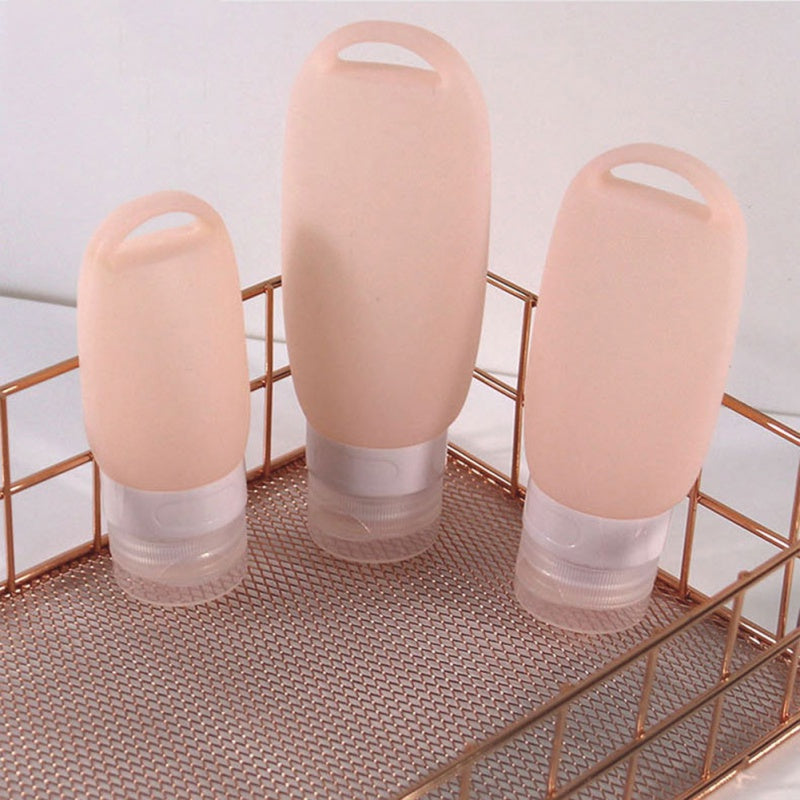 40/60/90ML Silicone Travel Bottles Leak Proof Refillable Travel Accessories Toiletries Containers Travel Cosmetic Tube #