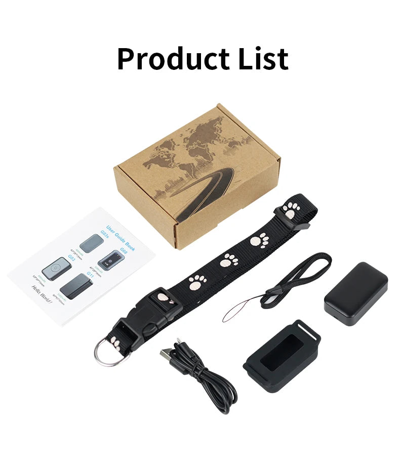 P03 Pet GPS Tracker RealTime Tracking Quadruple precise positioning App controlled for Dogs/Cats,Car, the elderly person Locator