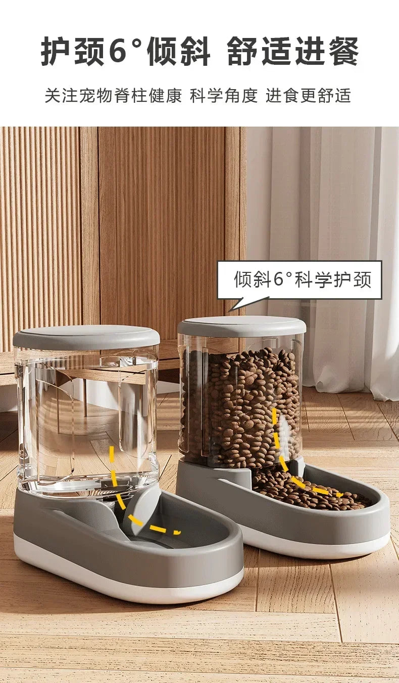 Dog Water Dispenser Cat Automatic Pet Feeder Feeding Cat Drinking Flowing without Inserting Electric