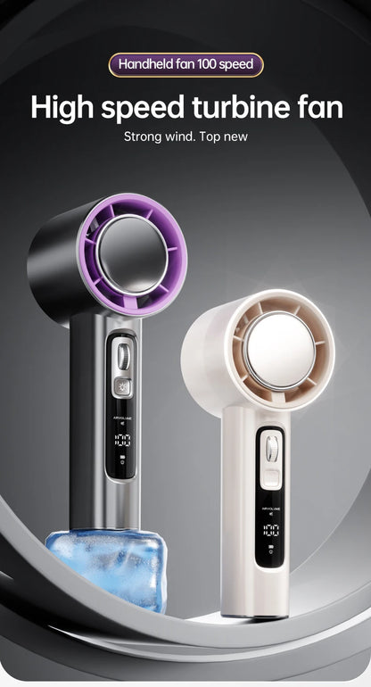 VGR 100 Speed High-speed Handheld Electric Fan with Flashlight USB Mini Portable Charging Small Fan Desktop Small Electric Fan