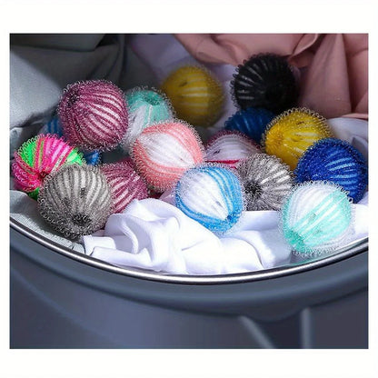 6PCS Pet Hair Remover for Laundry Lint Remover Washing Balls Reusable Dryer Nylon Balls Dogs Cats Hair Lint Remover for Laundry